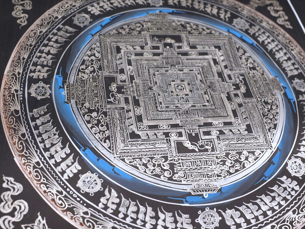 チベット密教 新品 1点物 》 釈迦の一生 曼荼羅 手描き 仏教 密教 29