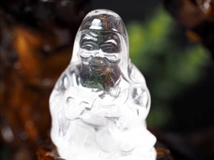 水晶 置物 七福神 彫刻 インテリア